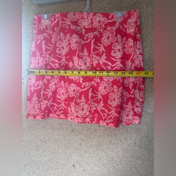 Floral Pink Swim Skirt Adjustable Sizing Velcros Size Medium - Picture 5 of 5